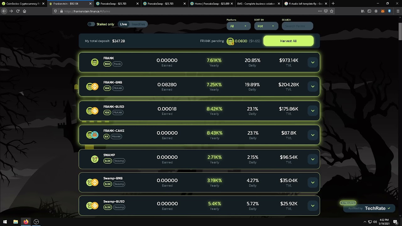 LoFi DeFi - Haktech Binance - frankenstein.finance