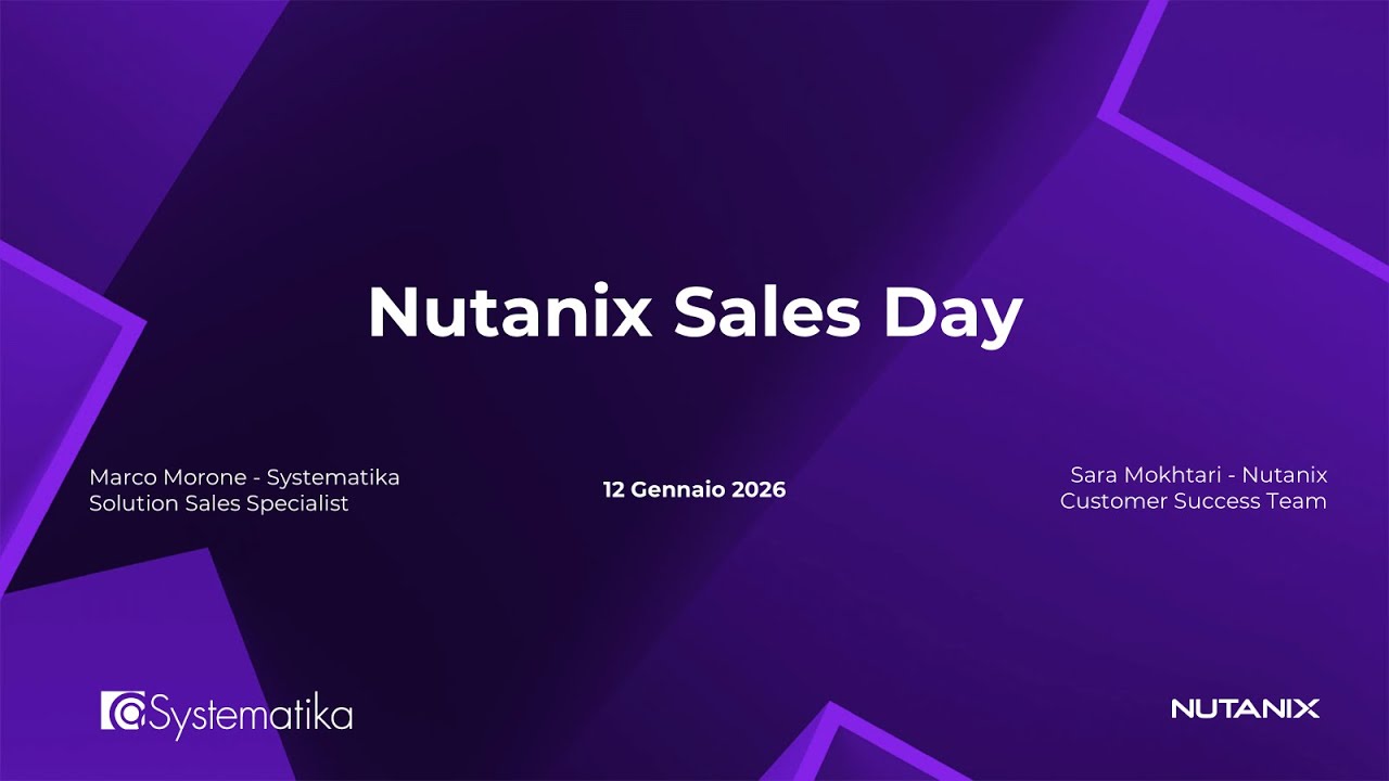 Nutanix Sales Day 12 gennaio 2026