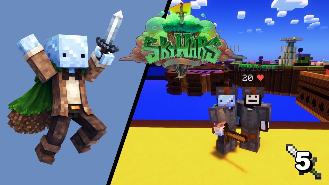 ¡¡¡Bedwars con NaviGames!!! ¡Sorpresa al Final! // #5 Skywars