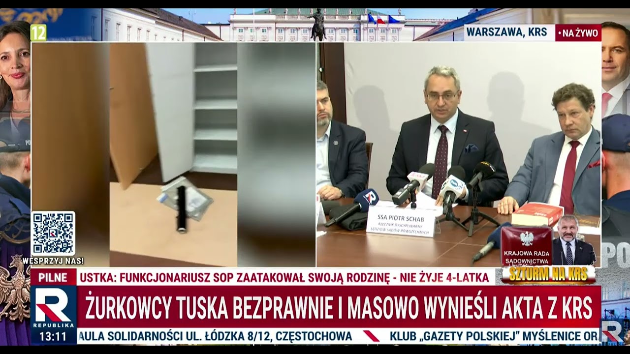 Sędzia Schab o ataku na KRS: przejęto PRYWATNE dokumenty - to jest przestępstwo!