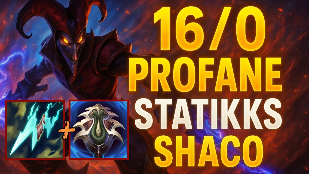 Statikks into Profane Shaco Build - S15 D4 Ranked [League of Legends] Full Gameplay - Infernal Shaco