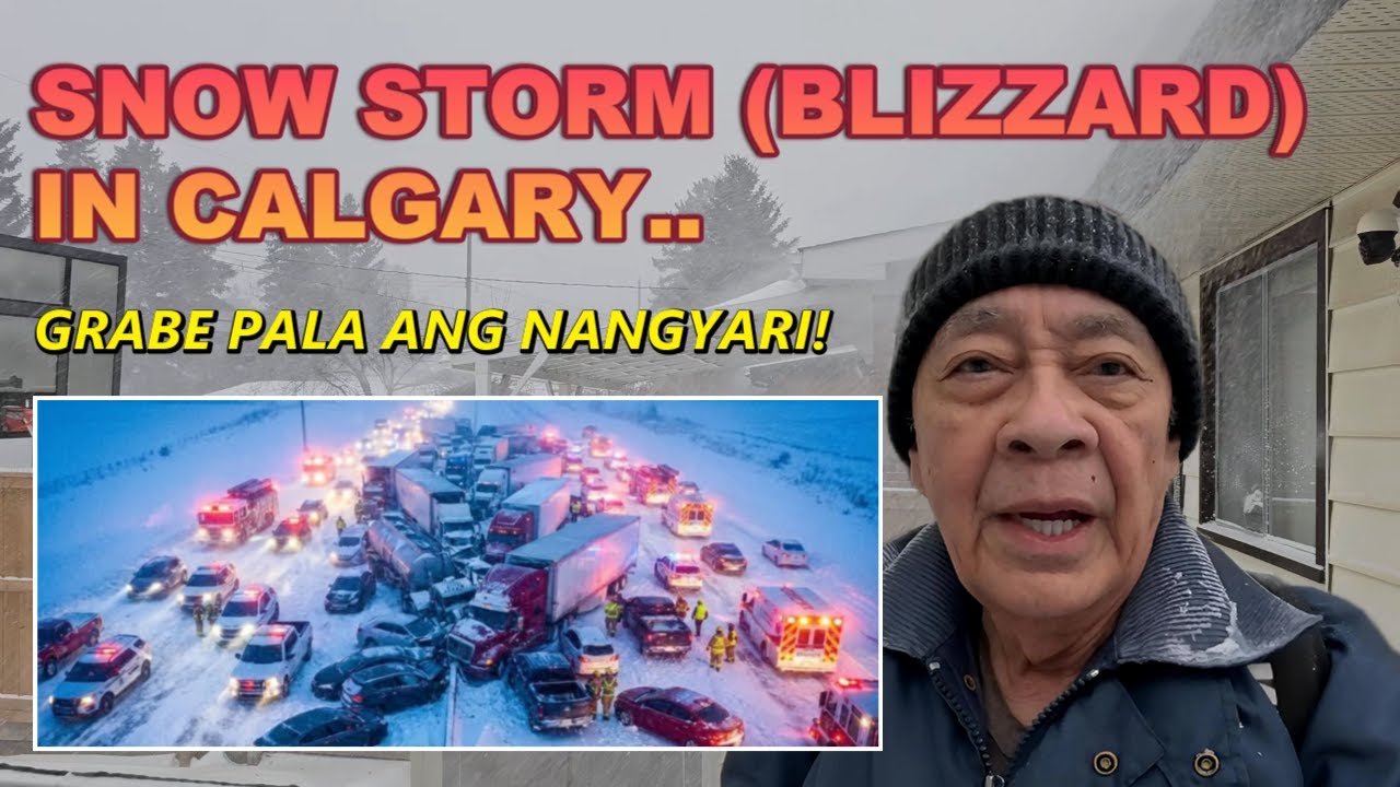 Vlog#439 Snow Storm (Blizzard) in Calgary. Ganito pala ang nangyari..