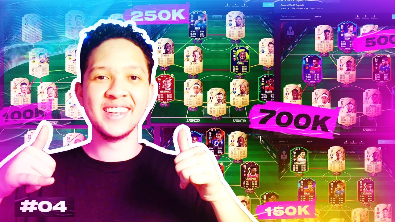I BUILD YOUR TEAMS! FIFA 22 100K, 150K, 200K, 250K, 500K, 600K, 700K, 800K HYBRID SQUAD BUILDER