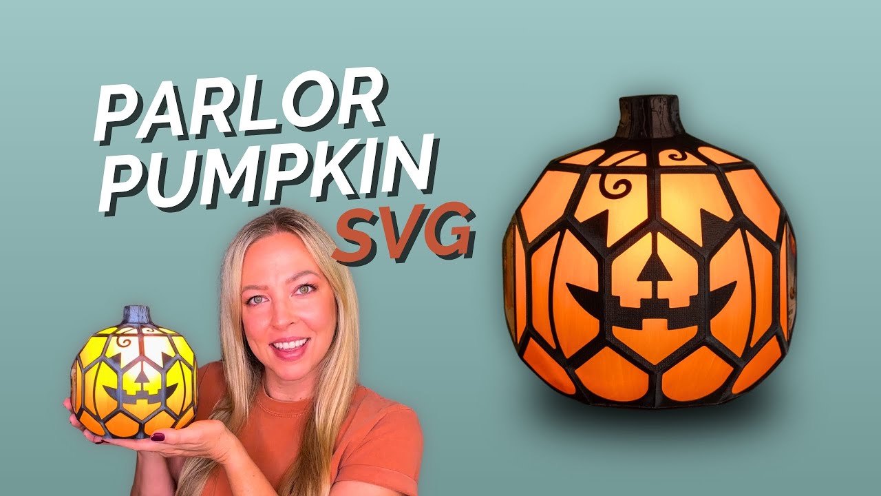 Parlor Pumpkin SVG Assembly Tutorial | Light-Up “Stained Glass” Halloween Paper Lantern