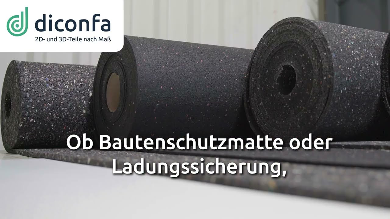 diconfa Bautenschutzmatte nach Ma&szlig; - millimetergenauer Zuschnitt Dach, Terrasse & Ladungssicherung