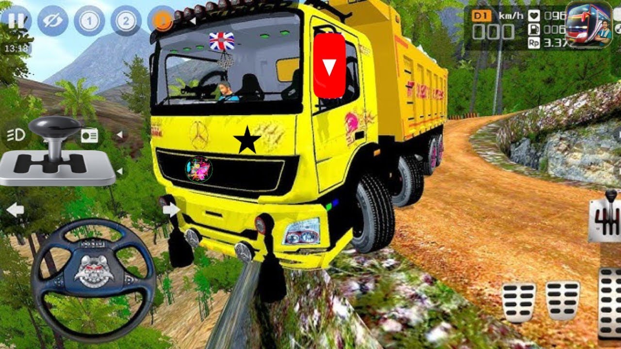 BHARAT BENZ TRUCK DRIVING BUS SIMULATOR INDONESIA 