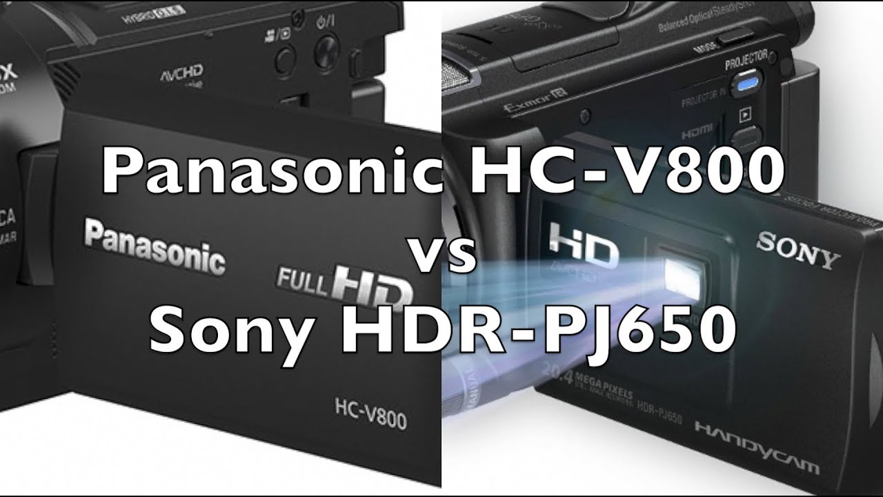 Panasonic HC-V800 vs Sony HDR-PJ650 - Color , Low light and more...