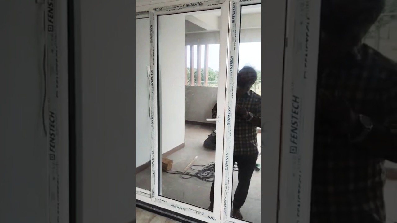 2 Track 4 Panel Sliding Door #upvc #shortvideo #youtubeshorts #vijayawada #slidingdoors #shorts