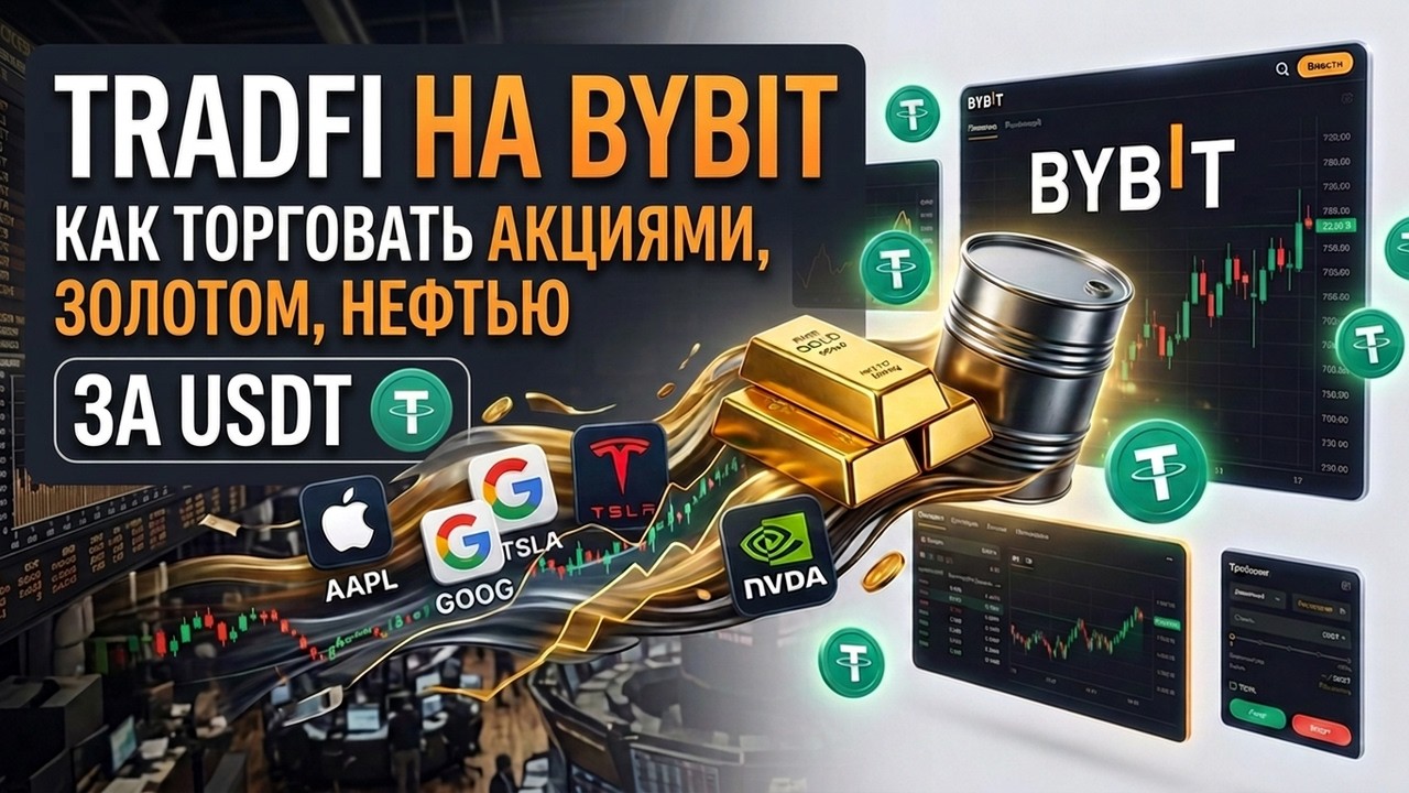 Новый TradFi на Bybit - как торговать золото, нефть, акции за USDT и без MT5