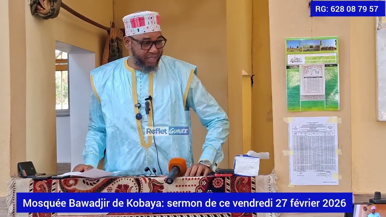 Important sermon de Oustaz Mamadou Oury Barry &agrave; la mosqu&eacute;e Bawadjir de Kobaya