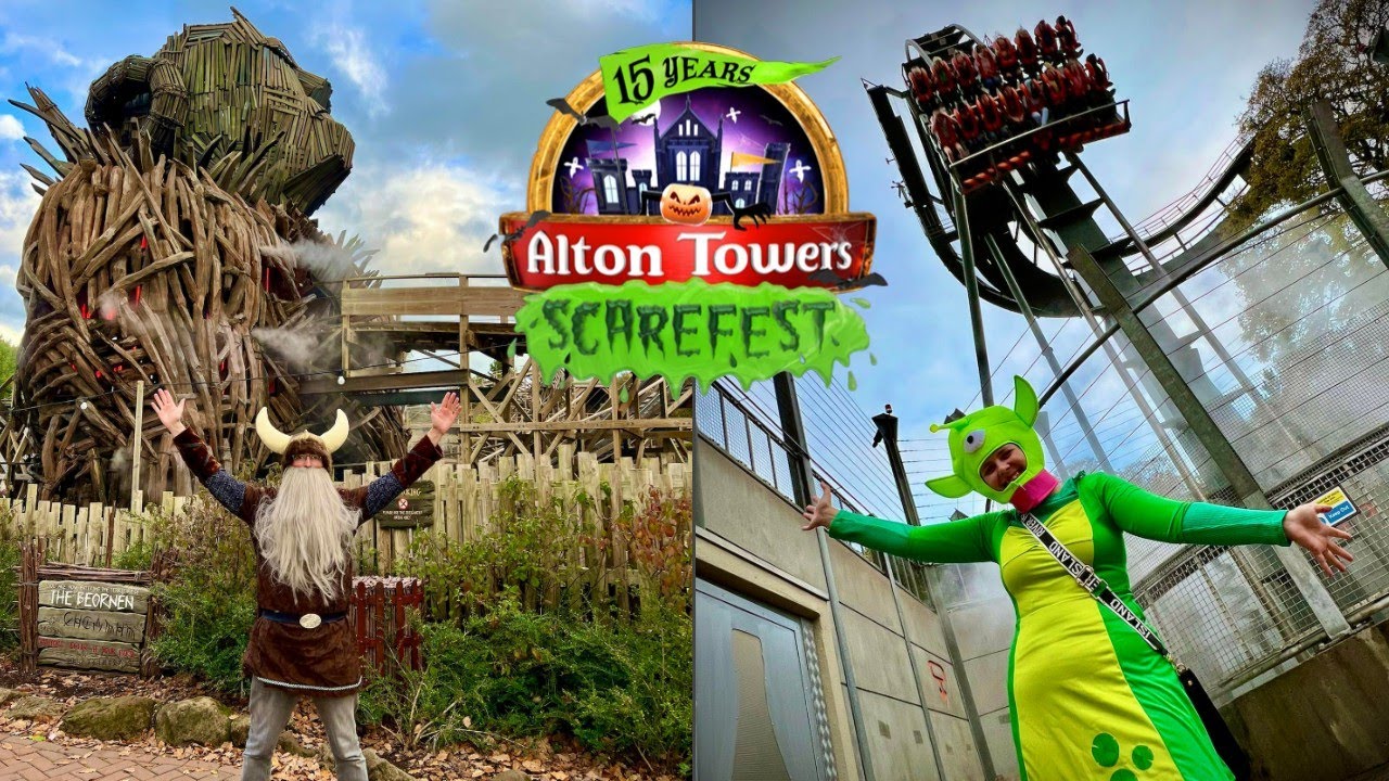 We Went In FANCY DRESS To Alton Towers Scarefest 2022!