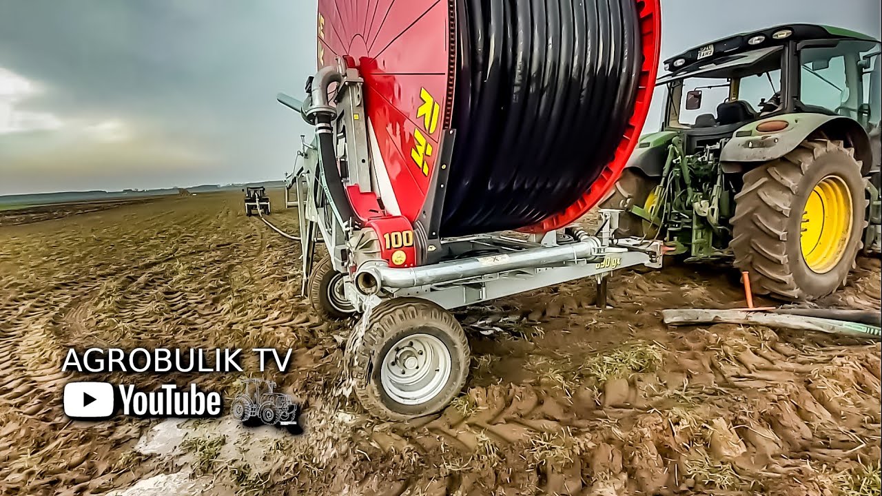 Przygotowanie deszczowni do zimy  Rain Master 890 gx, John Deere 6140r Lamborghini