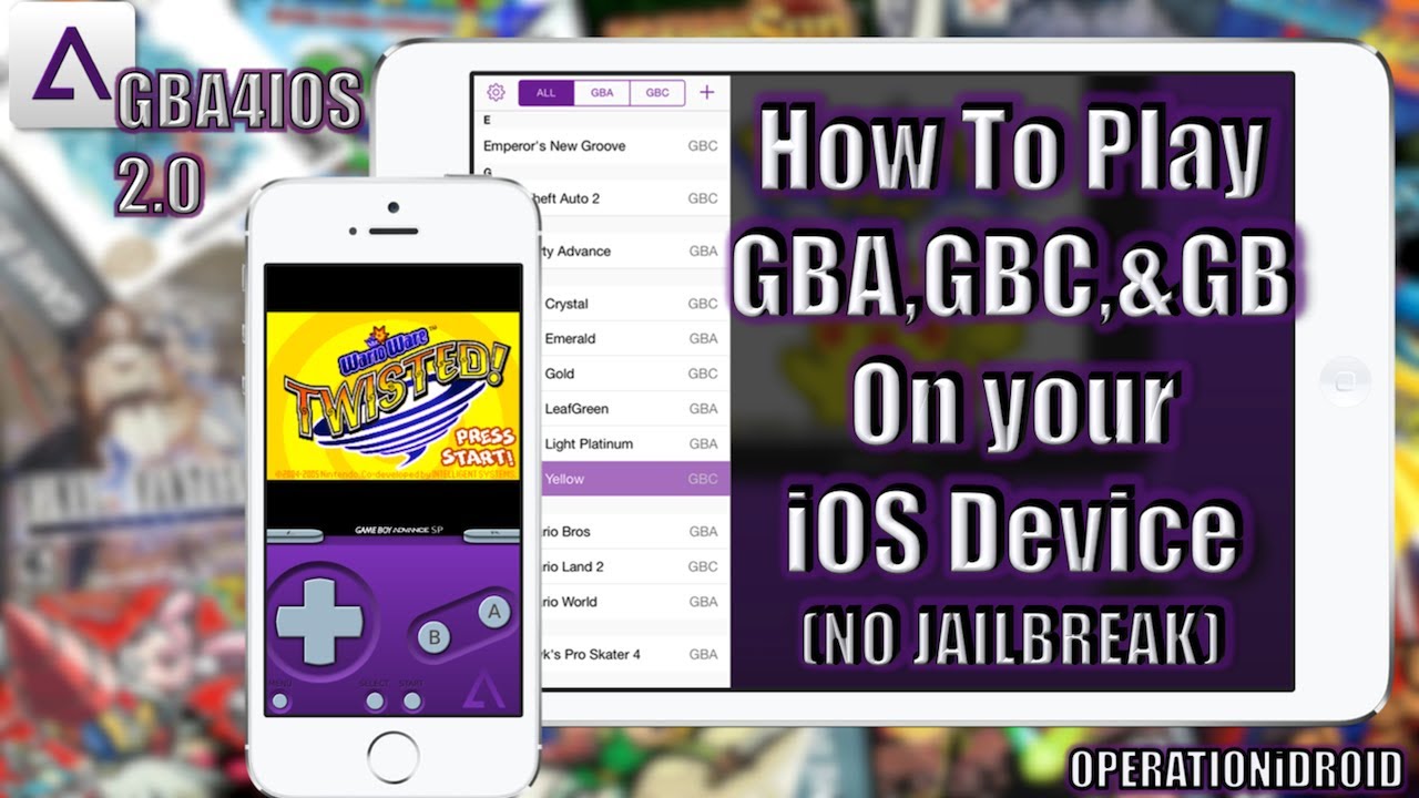 How To Get GBA4iOS 2.0 and ROMs (NO JAILBREAK) (NO COMPUTER)