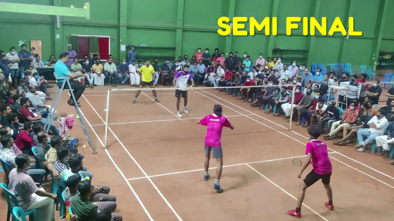 ROSHAN/SHIJAS VS ANEESH/SHYAM ALL KERALA OPEN INVITATION  BADMINTON TOURNAMENT SEMIFINAL AT PAYYANUR