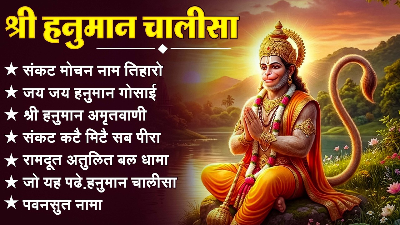 श्री हनुमान चालीसा 🌺🙏 shree hanuman chalisa original video 🙏🌺 gulshan kumar hariharan full hd