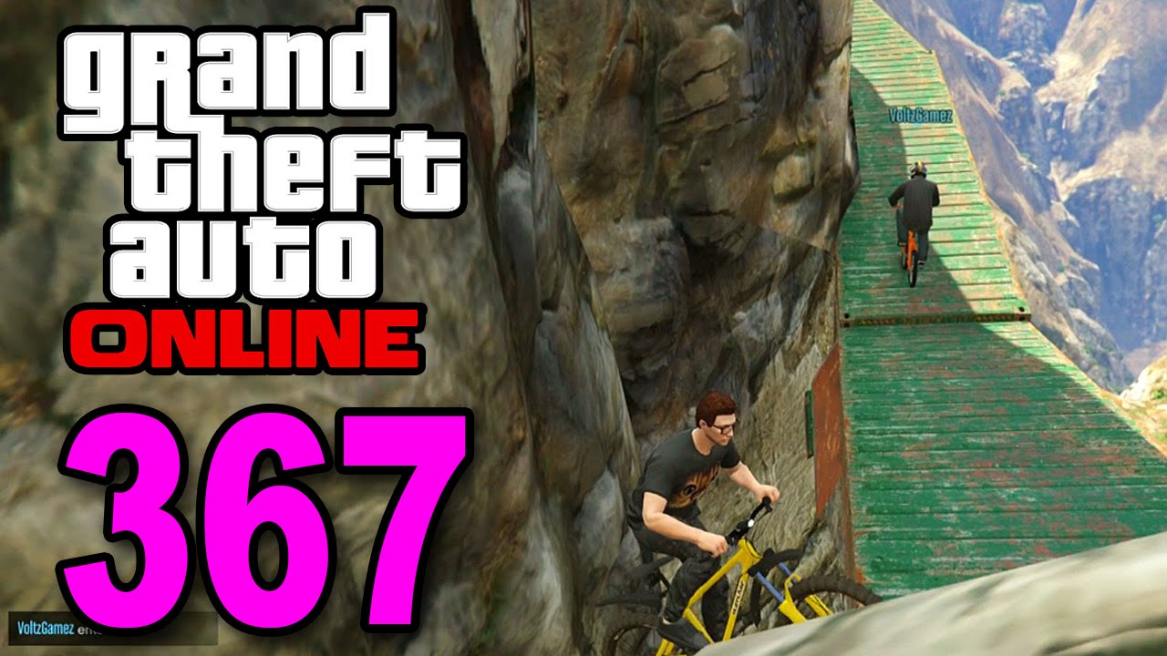 Grand Theft Auto 5 Multiplayer - Part 367 - Crazy Mountainbike Race! (GTA Online Gameplay)