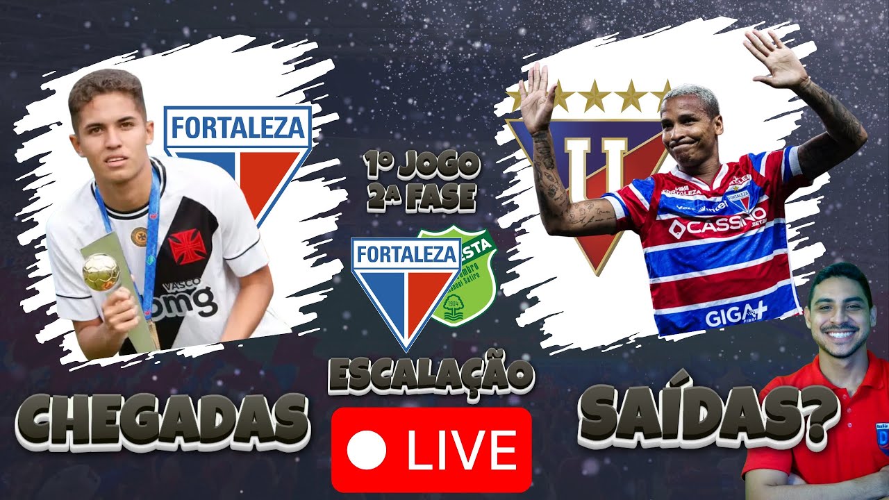 🔴 AO VIVO AGORA:  FORTALEZA EC || CHEGADAS, SAÍDAS? | 2ª FASE CEARENSE || ESCALAÇÃO E MUITO MAIS 🦁🔴🔵