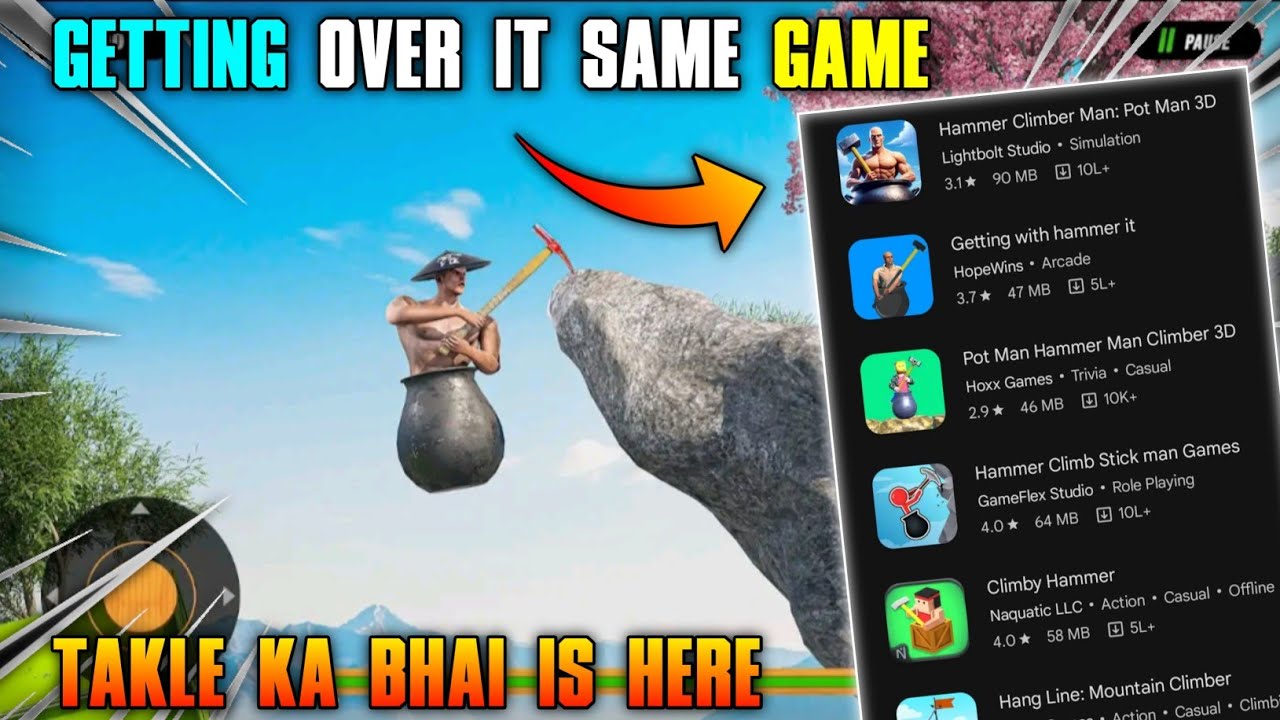 😄🔥 HAMMER CLIMBER MAN: POT MAN 3D Android & ios DOWNLOAD || GETTING OVER IT SAME GAME!