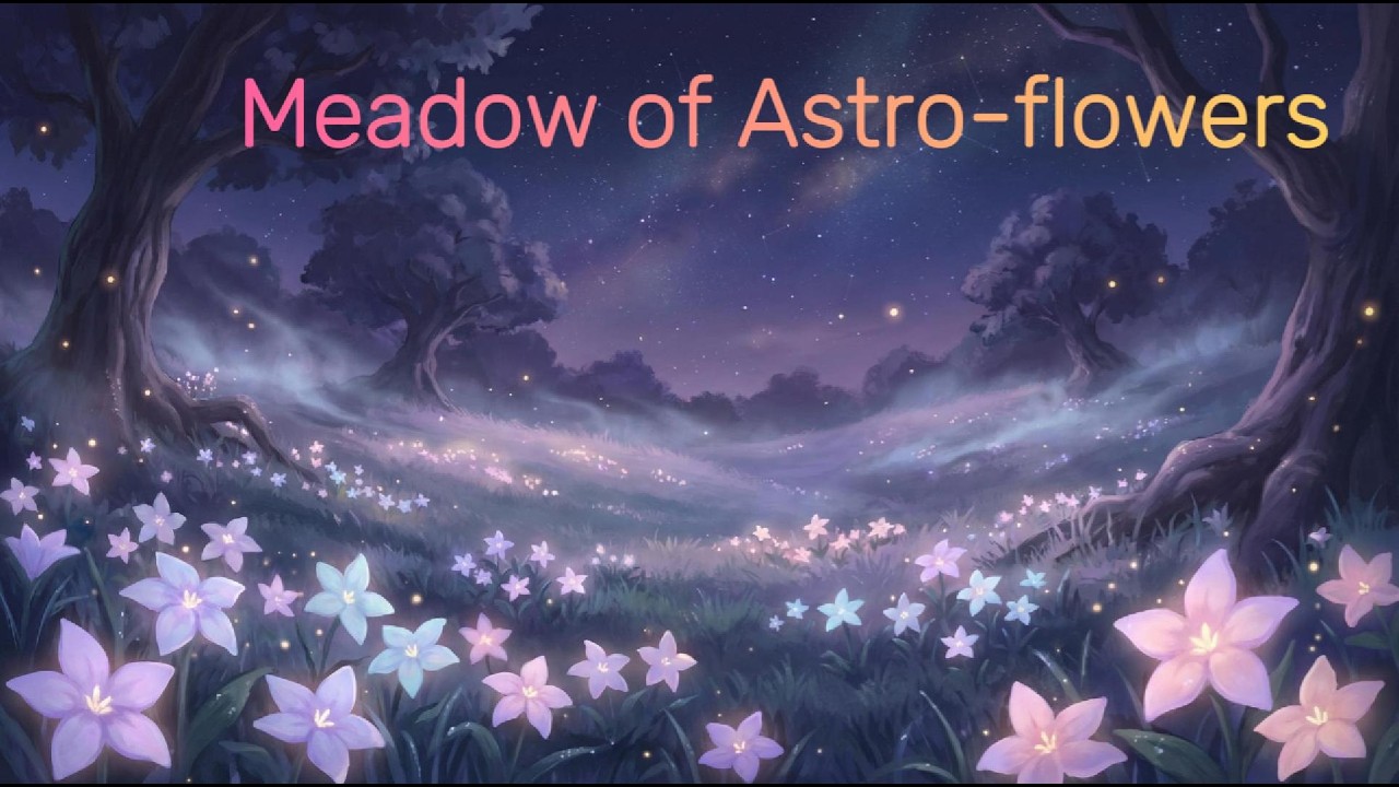 Meadow of Astro-flowers | Relaxing RPG Instrumental for Deep Focus & Inner Calm, Meditation.