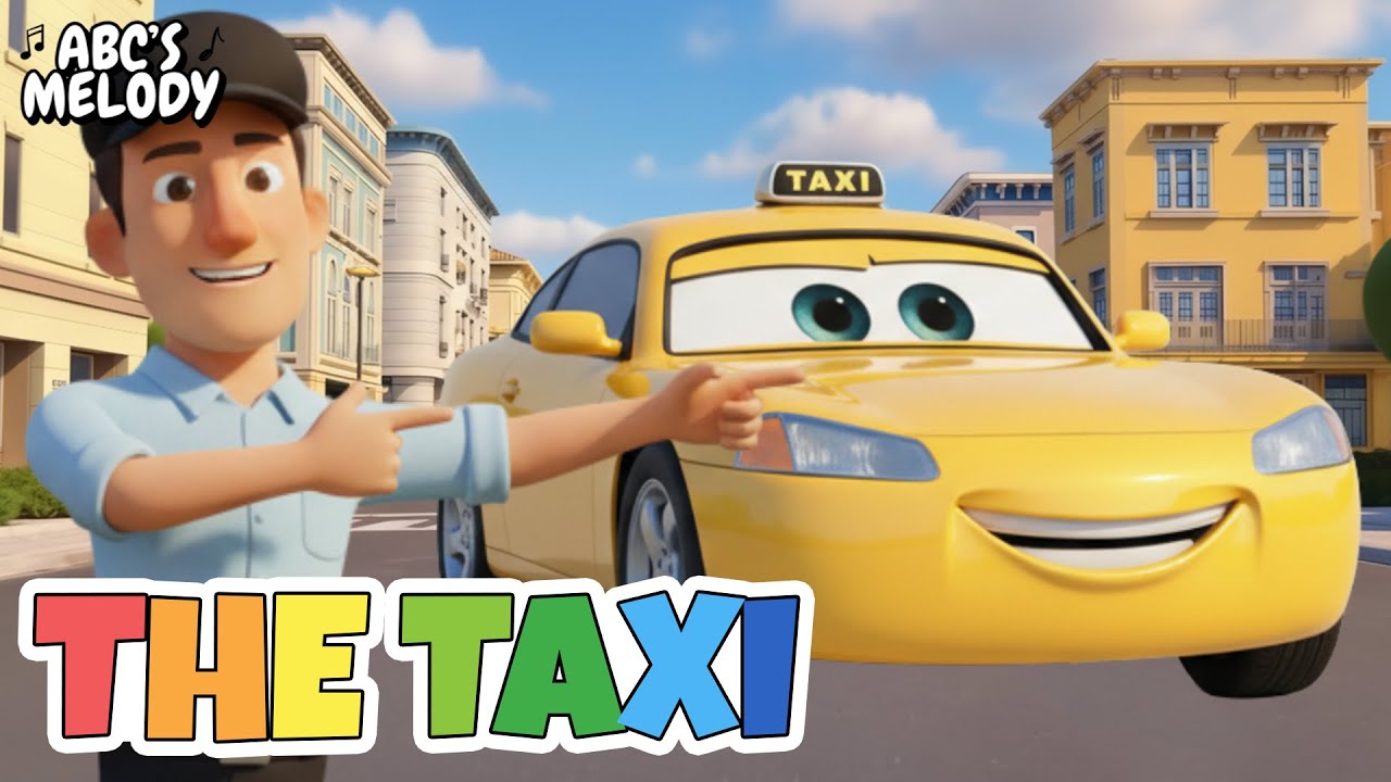 THE WHEELS ON THE TAXI 🚕 | Fun Kids Songs & Nursery Rhymes | ABC's Melody