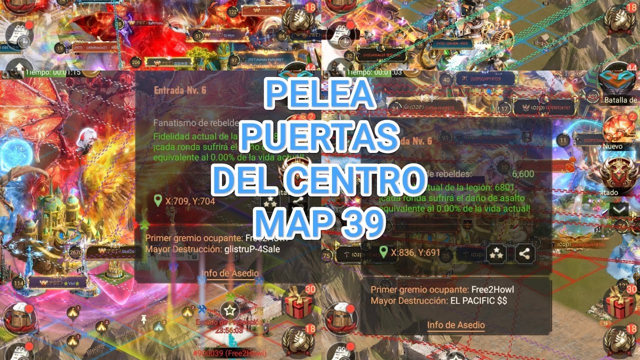 Video 5 Pelea puertas del centro/ Mapa 39/ UAO NOS(FET) vs ODI(O2P)/ Rise of castles/. 