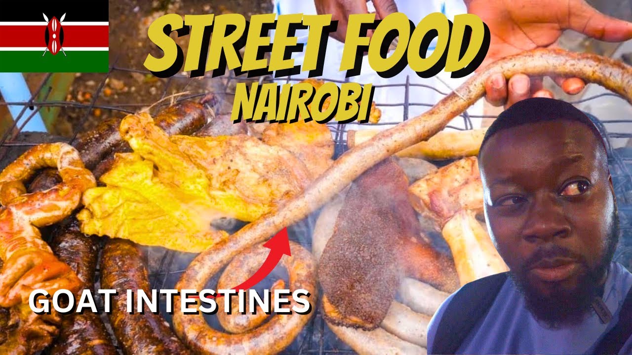INSANE STREET FOOD Tour in NAIROBI | I ate GOAT INTESTINES in Kenya