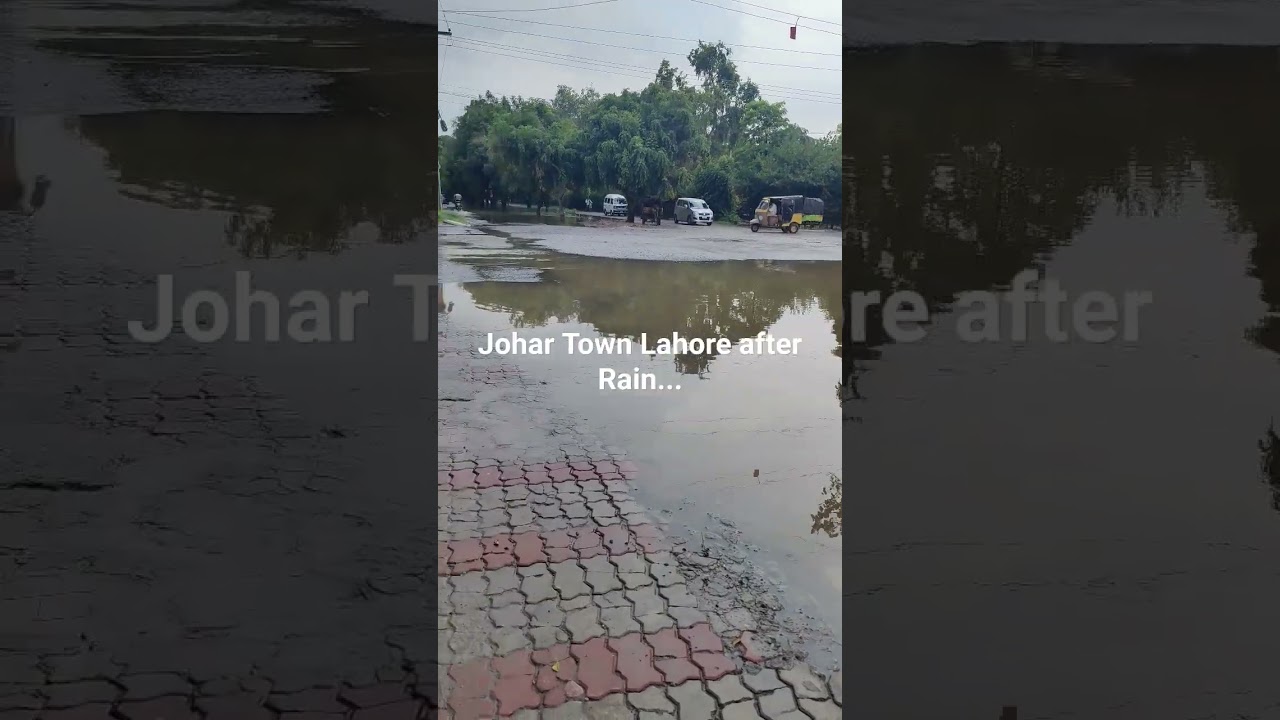 Lahore | Johar Town | After Rain #lahore #rainrain #construction #travel #rainfacts #investment