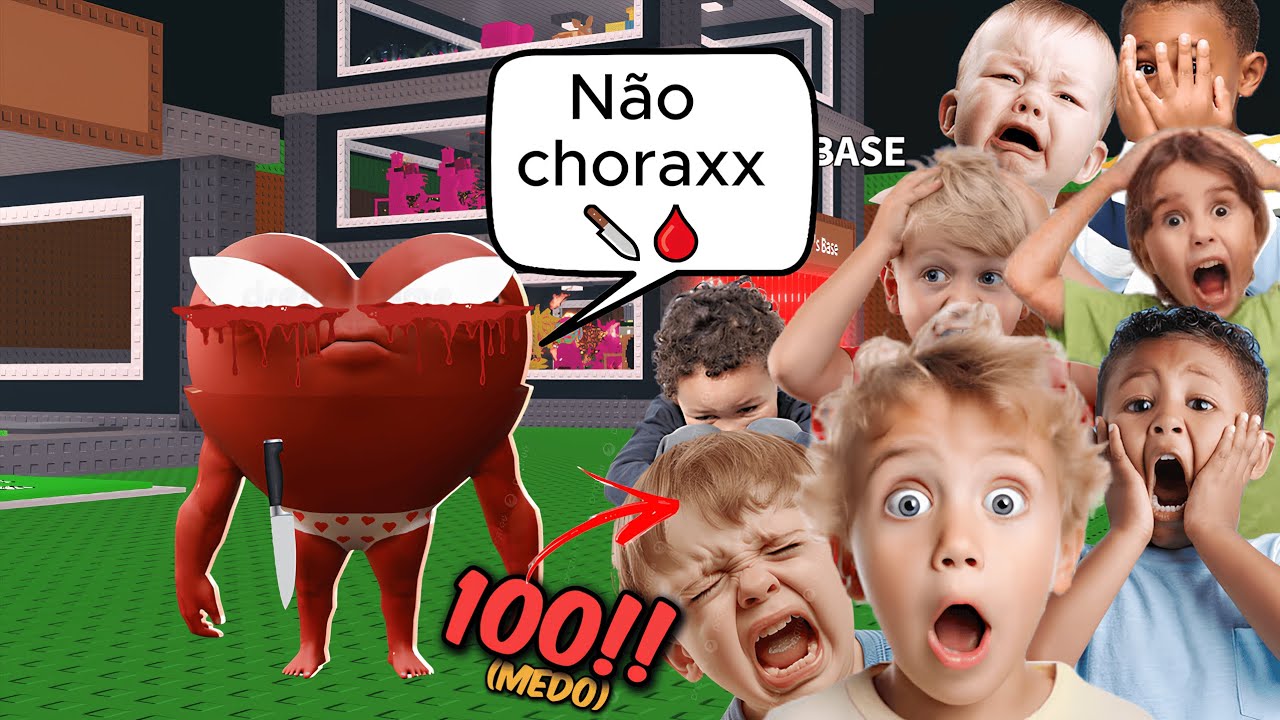 NÃO CHORAXX DO MAL ROUBOU E ASSUSTOU 100 CRIANÇAS MIMADAS no ROUBE UM BRAINROT😱*medo*