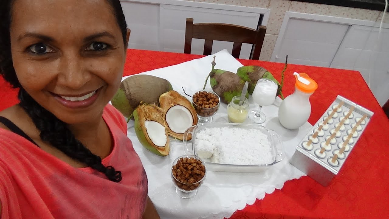 CUSCUZ/ COQUINHO QUEIMADO/ SUCO DE COCO/ PICOLÉ/ 4 RECEITA EM UM VÍDEO SÓ