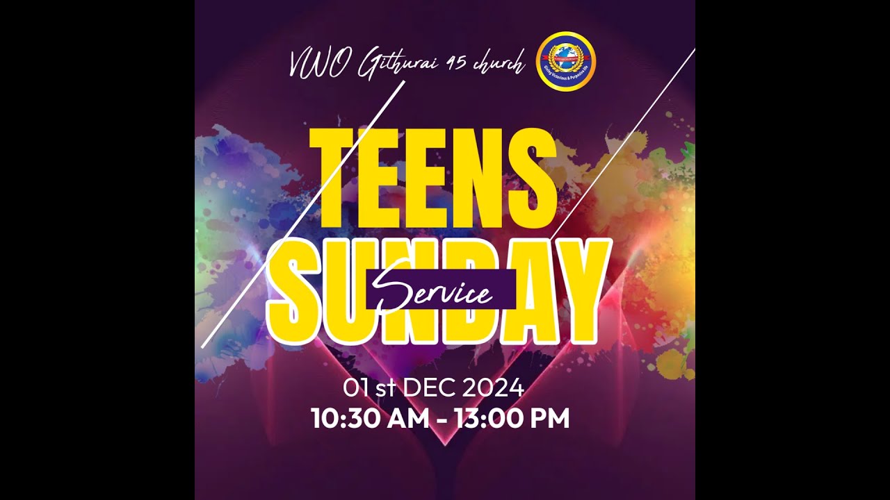 01/12/2024 Sunday service | Teens Service