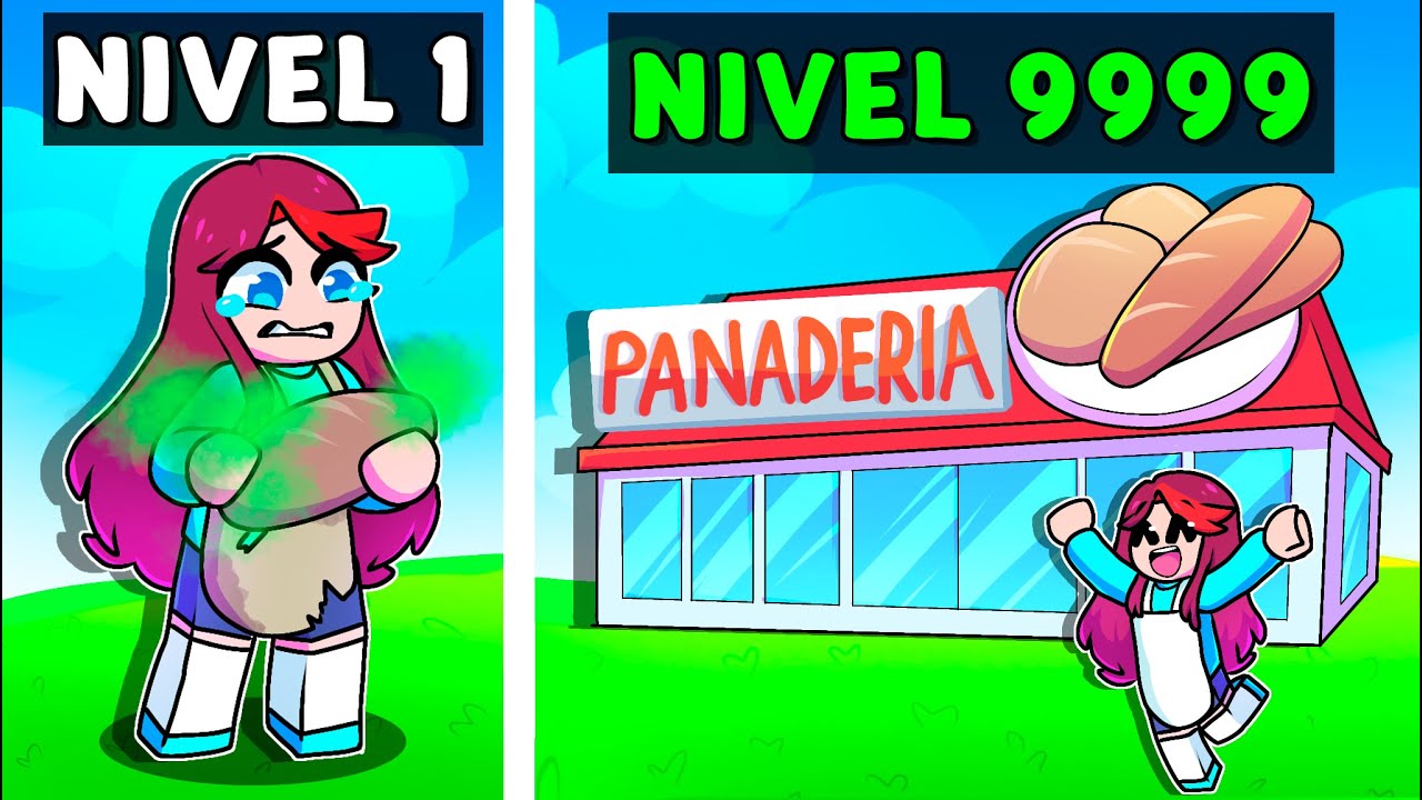 ¡PASAMOS De NIVEL 1 a NIVEL 1000 en LA PANADERIA en ROBLOX!💥😱
