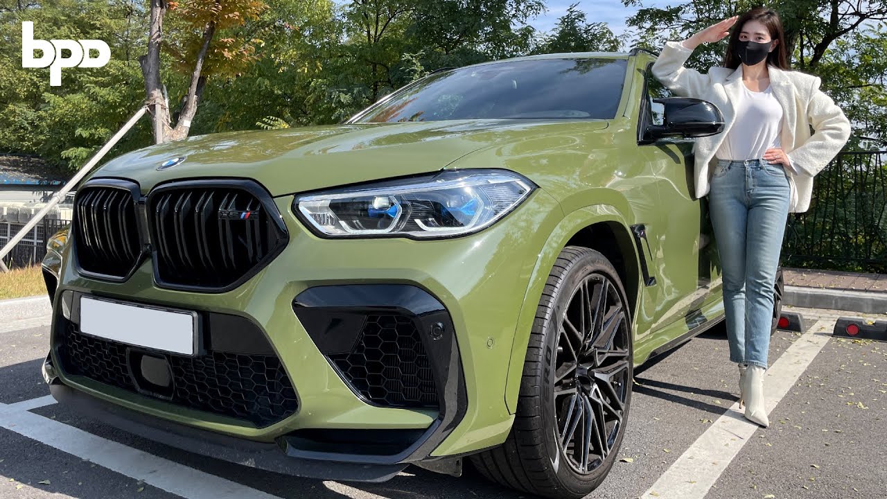 BMW X6 M 군용 에디션? 충성! 멧돼지 출몰 명 받았습니다!
