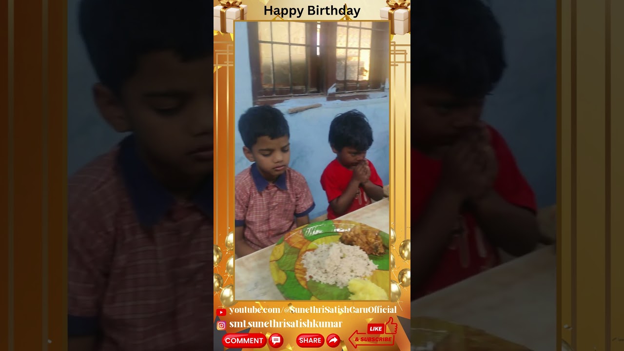 Smt. Sunethri Satish Kumar Garu Birthday celebrated at Children's Home. Glory to God.
