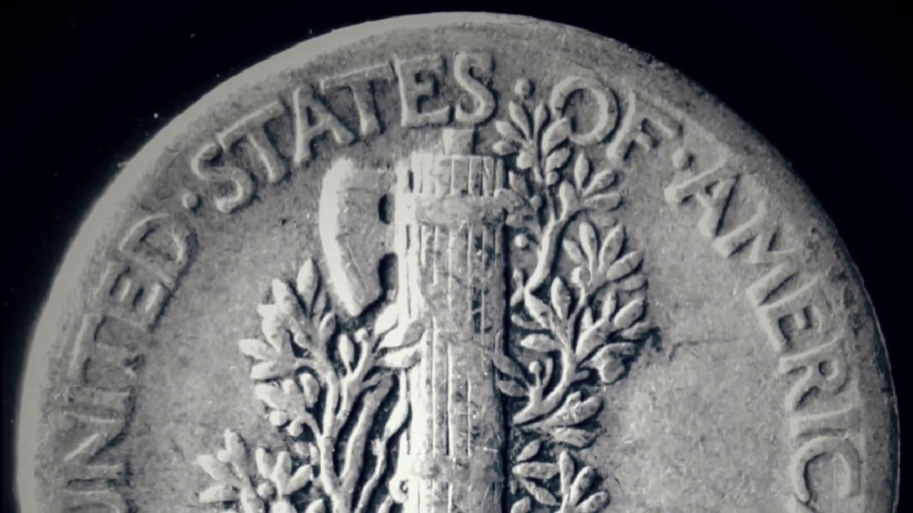 1944 MERCURY DIME (90% SILVER COIN IN AVERAGE CIRCULATED CONDITION)