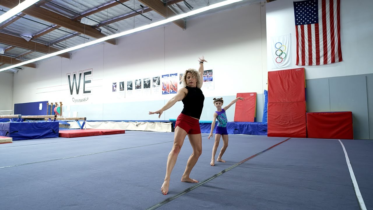 Gymnastics Floor Choreography with Coach Paige (and Eva the Great)
