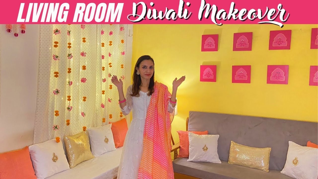 Diwali Living Room Makeover | Diwali Decoration Ideas | Diwali 2022 |