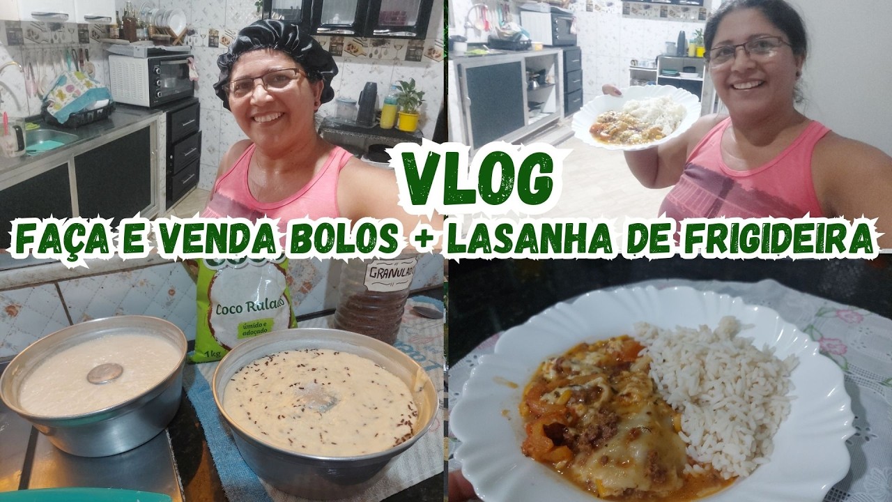 DONA DE CASA CUIDANDO DA FAMÍLIA/RECEITA DE LASANHA NA FRIGIDEIRA//BORA PRA MAIS UM DIA DE TRABALHO