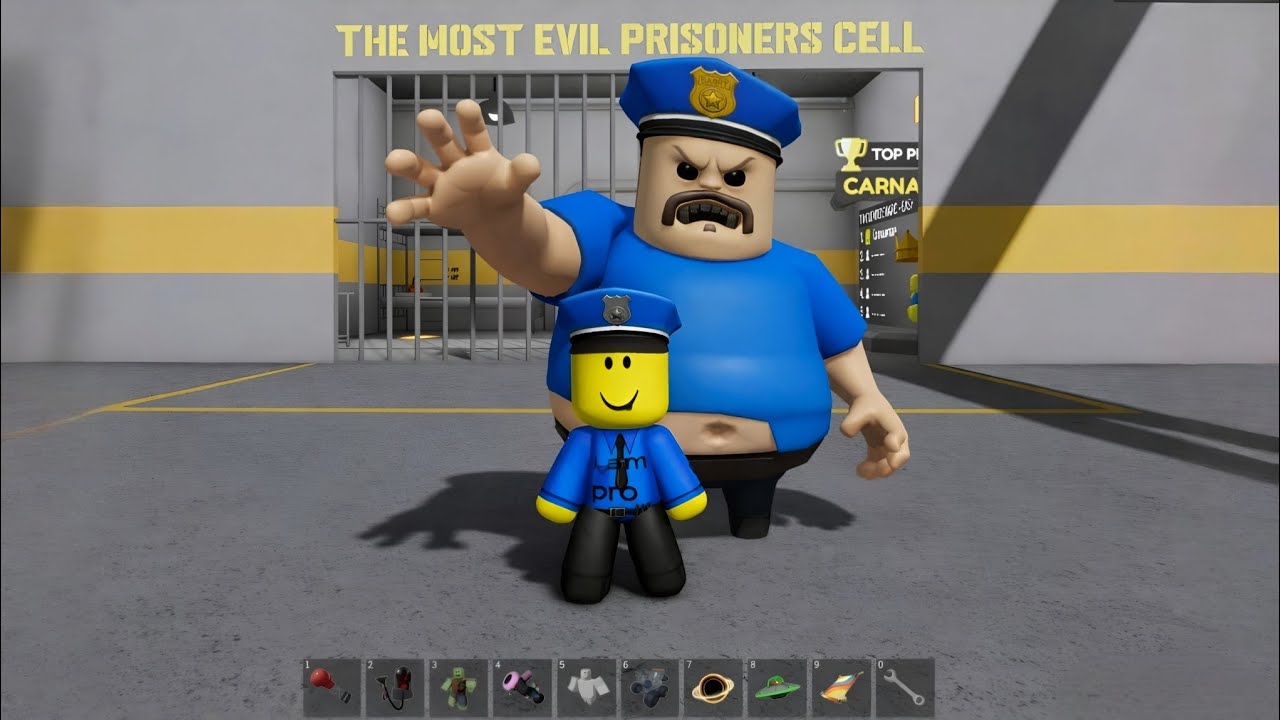 Playing Barry's Prison With All Expensive Items! #roblox 