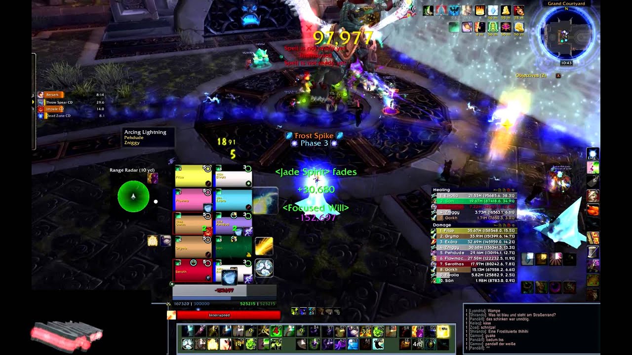 Varia vs Iron Qon HC 10 Man PoV Disci-Priest & Mistweaver-Monk