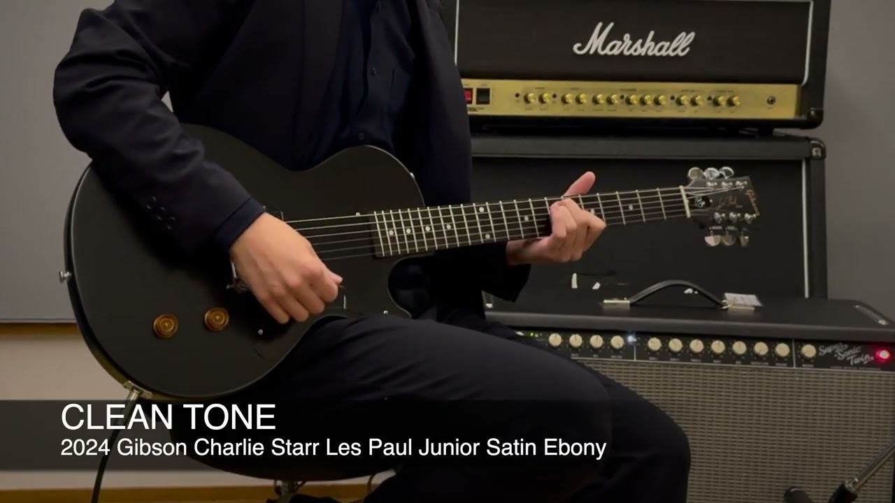 2024 Gibson Charlie Starr Les Paul Junior Satin Ebony