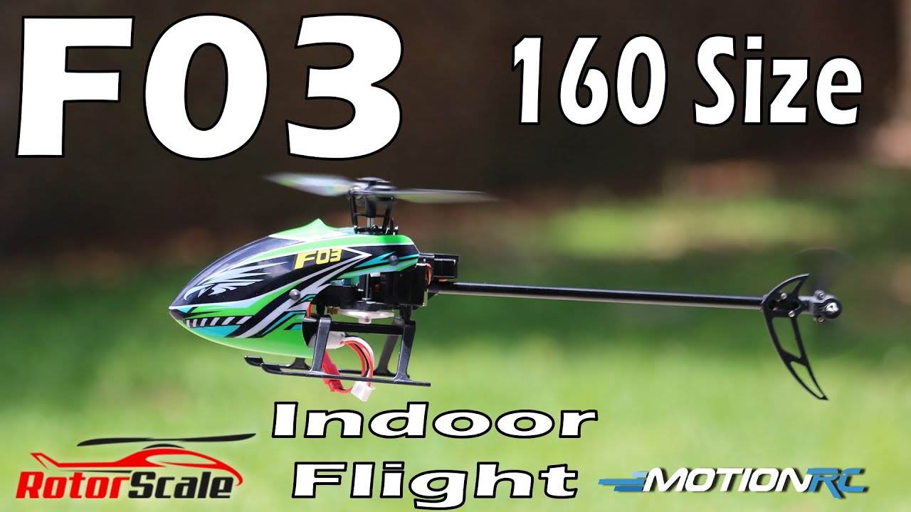 RotorScale F03 160 Size Gyro Stabilized Helicopter Indoor Flying | Motion RC