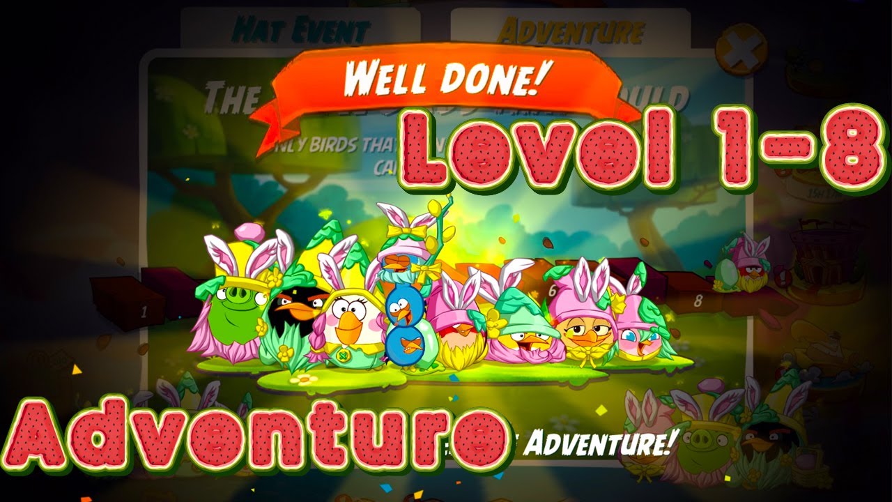 Easter Gnomes Hat Set (Returns) - Angry Birds 2 Adventure 1-8 | The Little Birds That Could