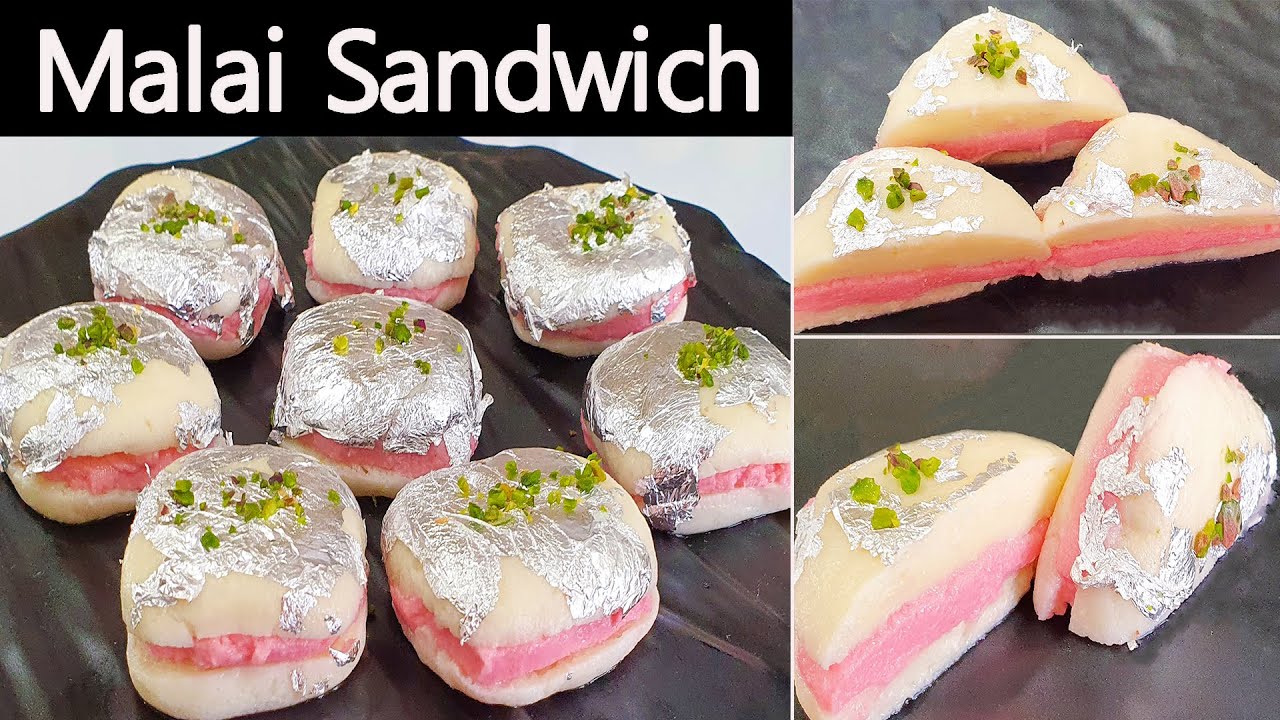 Malai Sandwich Bengali Sweets  Malai Chop Raksha Bandhan Special Recipe हलवाई स्टाइल सीक्रेट रेसिपी