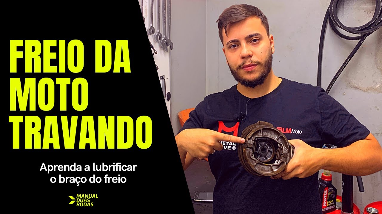 Freio da moto travando I Aprenda a lubrificar o braço de freio