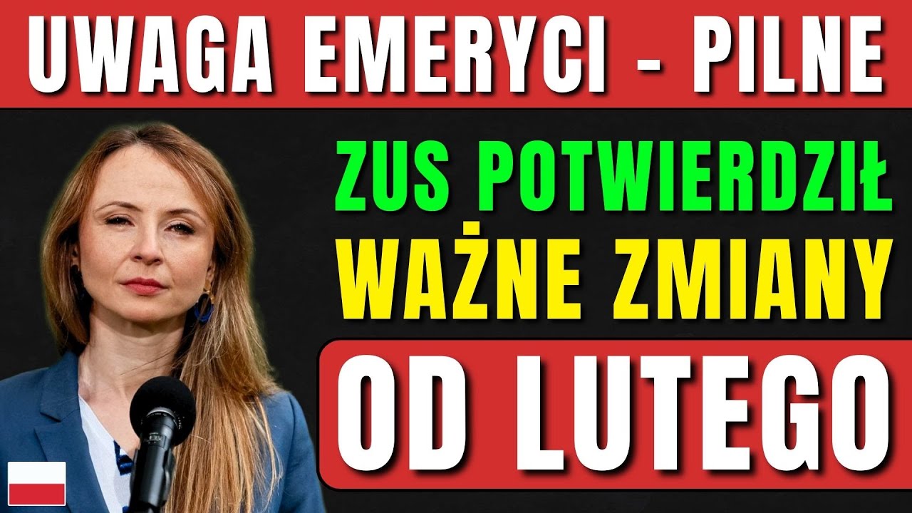 UWAGA Emeryci, przygotujcie się 🚨 PILNE:  ZUS potwierdził przeliczenie emerytur od LUTEGO 2026 roku!