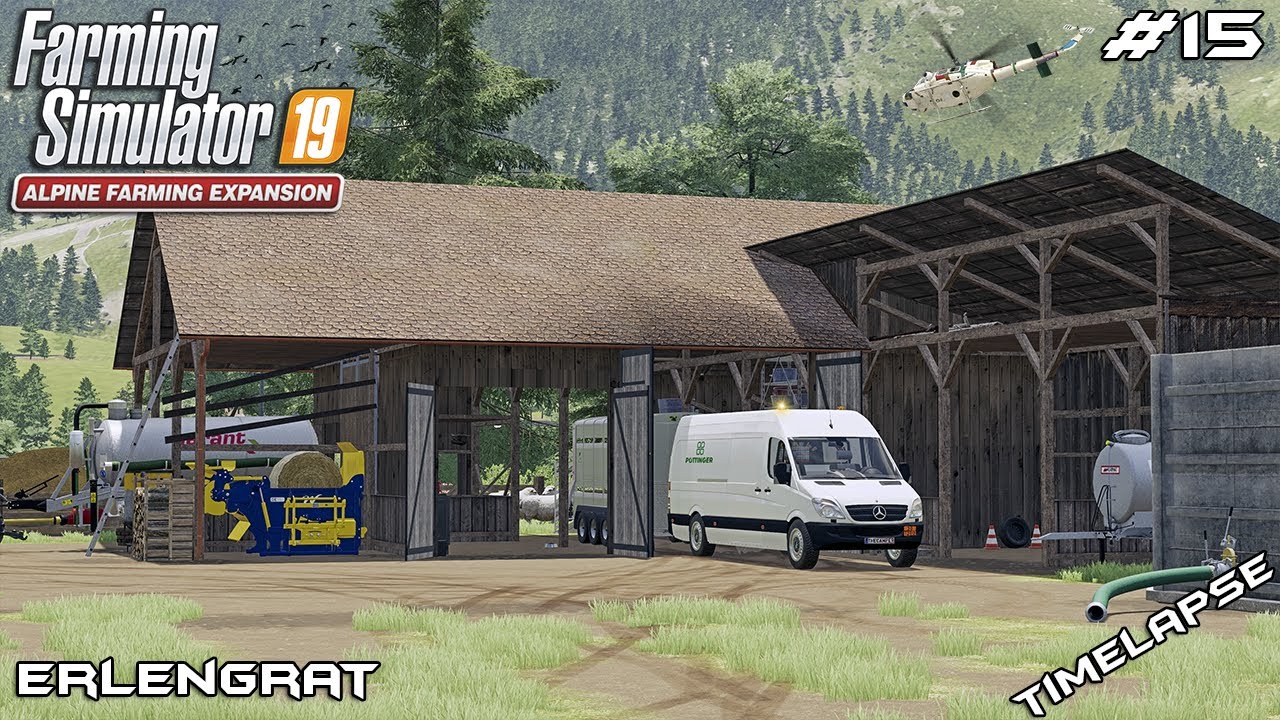Building sheep barn & slurry storage | Animals on Erlengrat | Farming Simulator 19 | Episode 15
