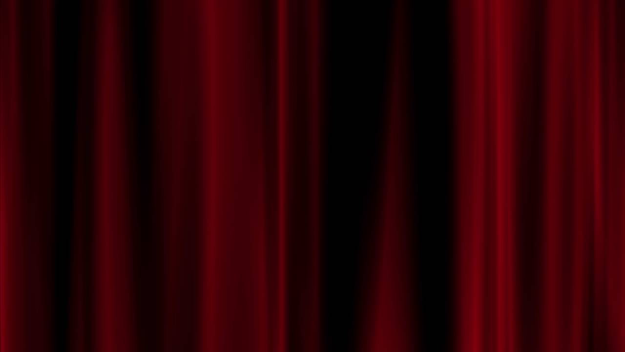 Red curtain animation