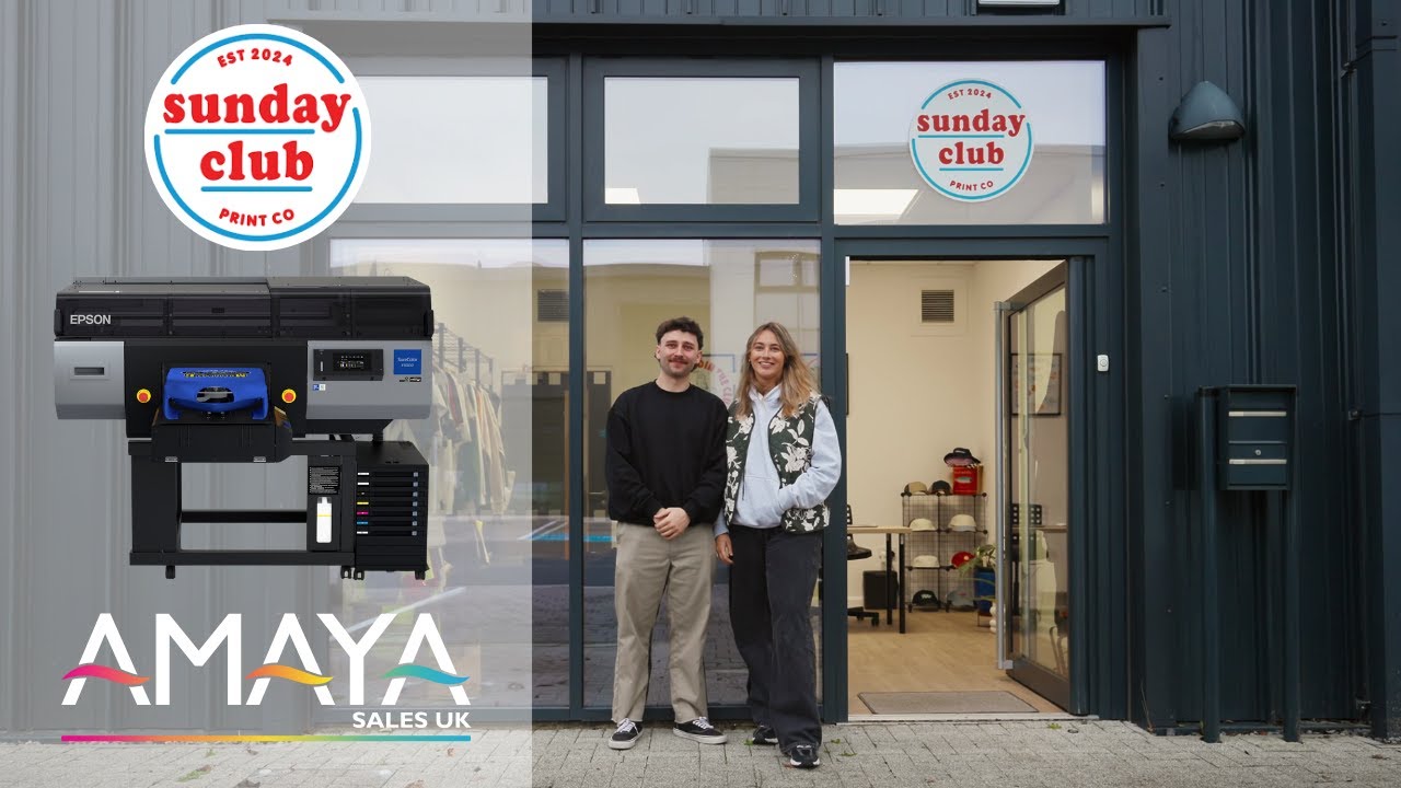 Sunday Club Print Co use Epson SureColor F3000 as part of its t-shirt and textile printing business