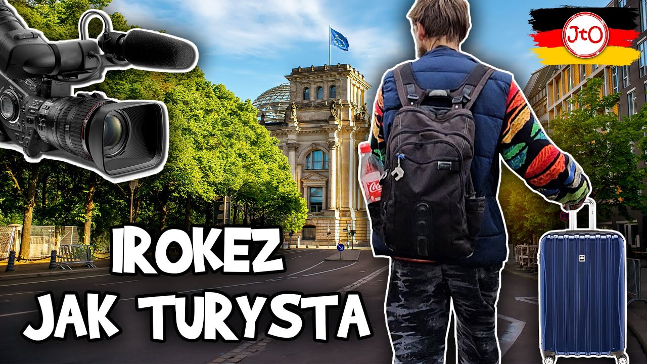 IROKEZ przez MIASTO jak TURYSTA, a za nim BIEŻY KAMERZYSTA - BERLIN