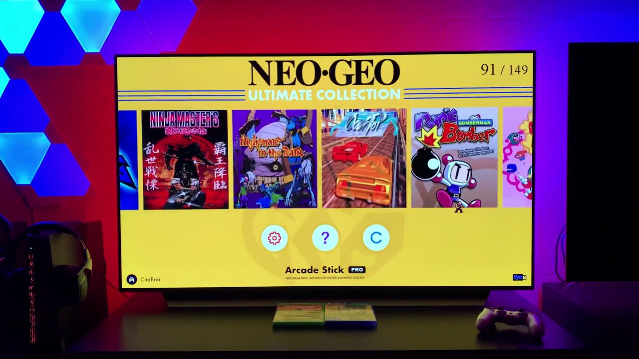 All NEOGEO games on the ASP & Custom UI!!
